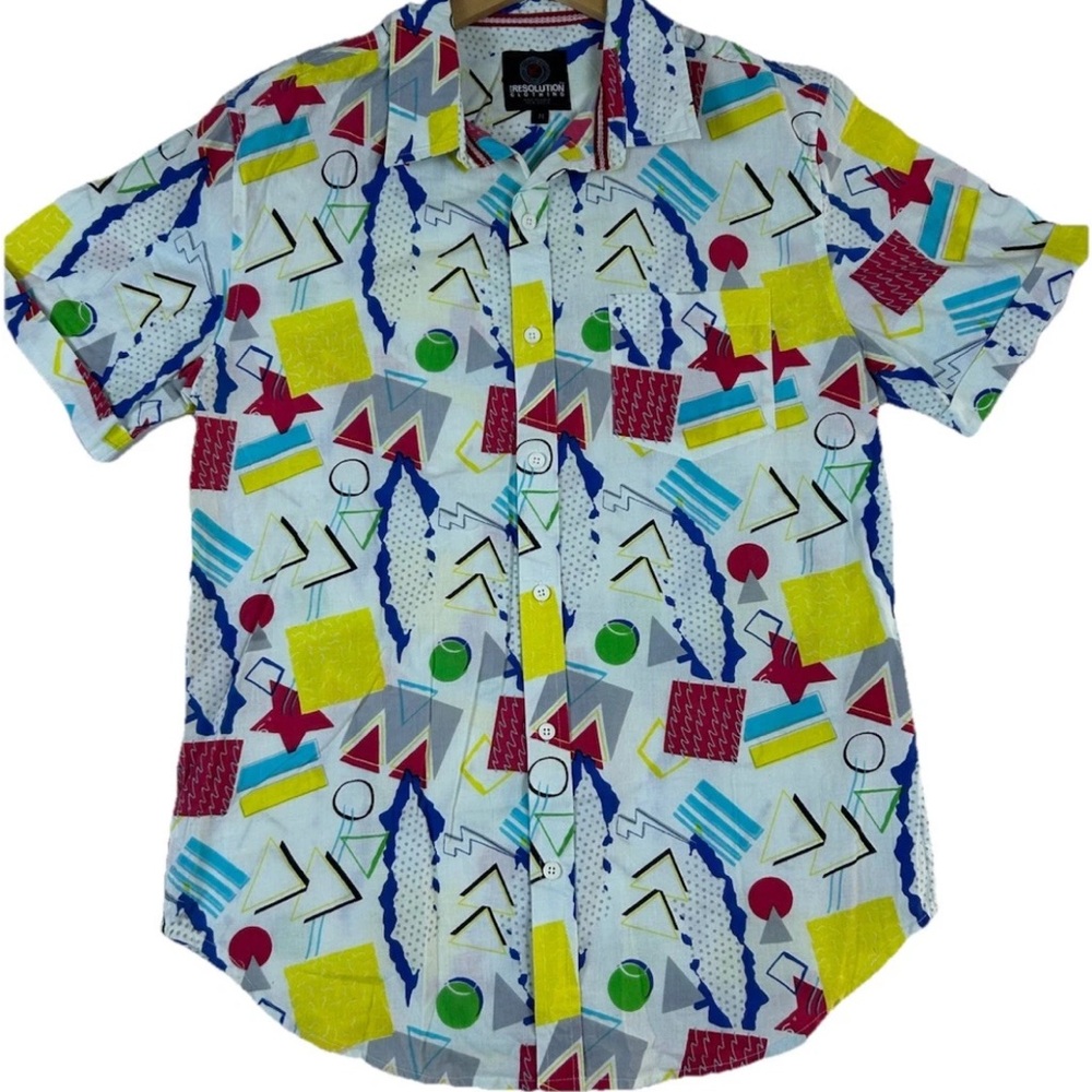 Colorful Geometric Men's Shirt